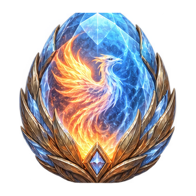 glowing frostfire phoenix egg