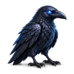 Obsidian raven